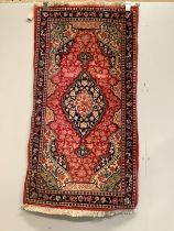 Two North West Persian rugs, larger 130 x 70cm