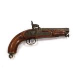 A .65” Sea Service percussion belt pistol, Tower proofed barrel, lock engraved with crowned VR,