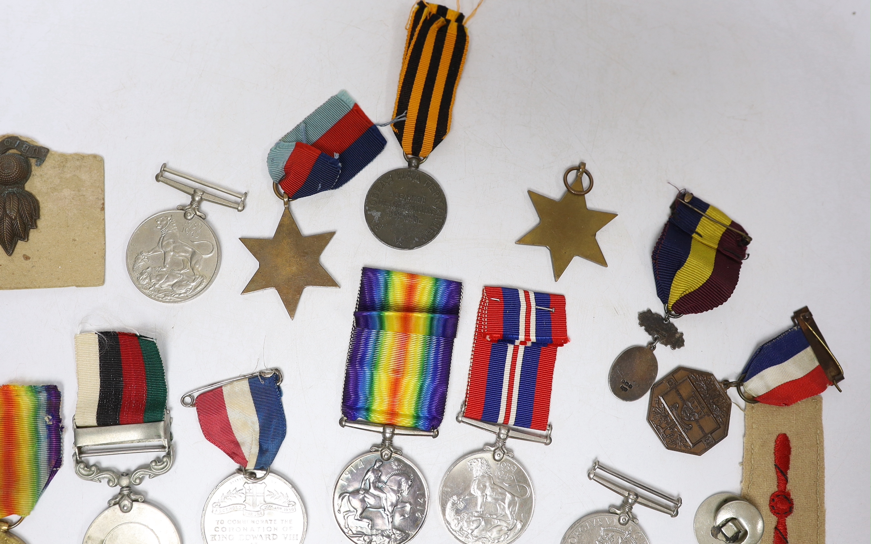 Twelve medals including; a British War Medal, a Victory Medal, three 1939-45 War Medals, two 1939-45 - Image 8 of 8