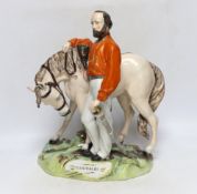 A mid 19th century Staffordshire group of Garibaldi by Thomas Parr, 37cm high