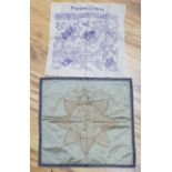 A WWII silk printed handkerchief; ‘Nippon Times’ commemorating the surrender of the Japanese,