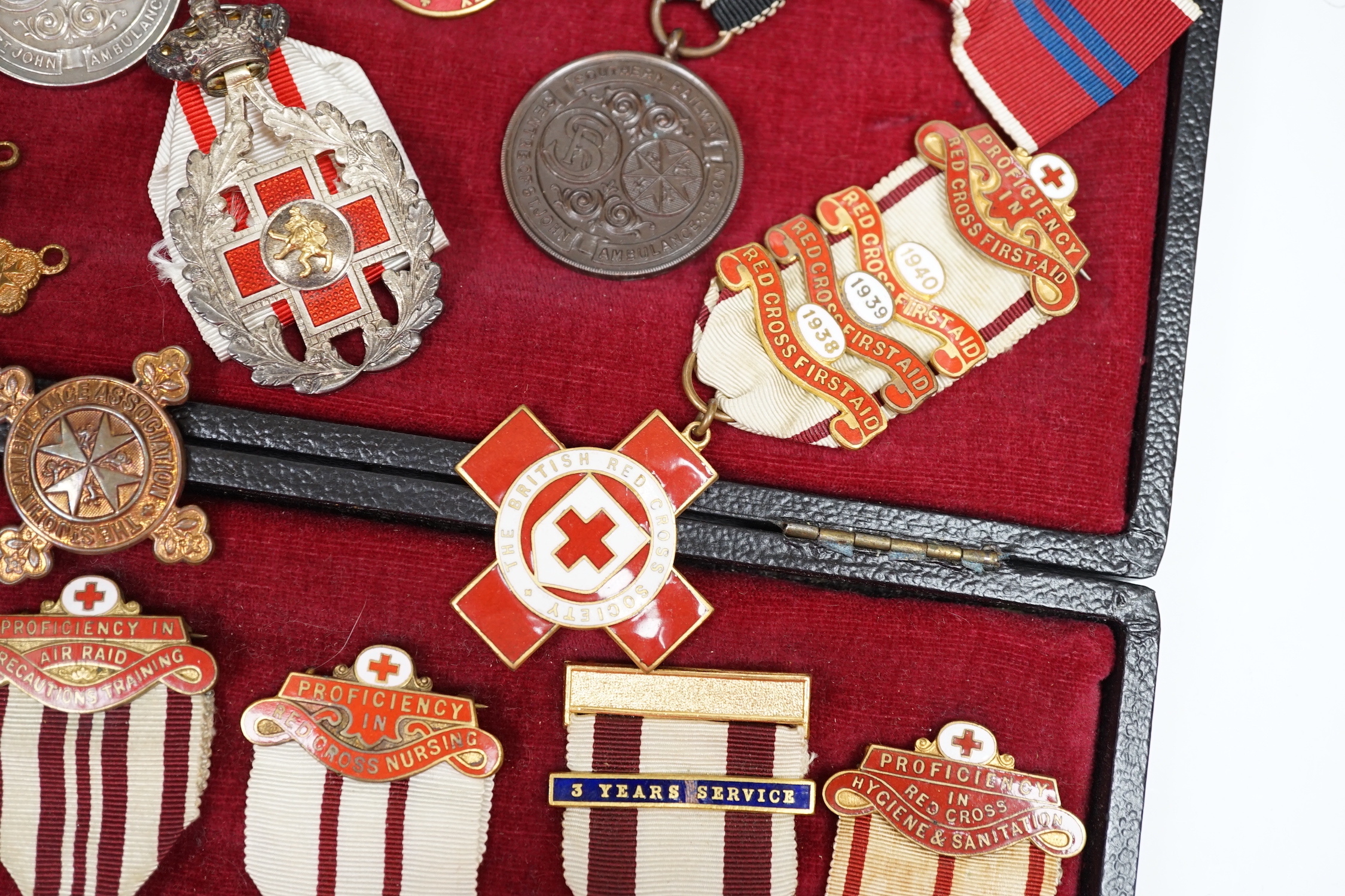 A collection of British Red Cross, etc. medals, awards and memorabilia including medals in - Image 4 of 7