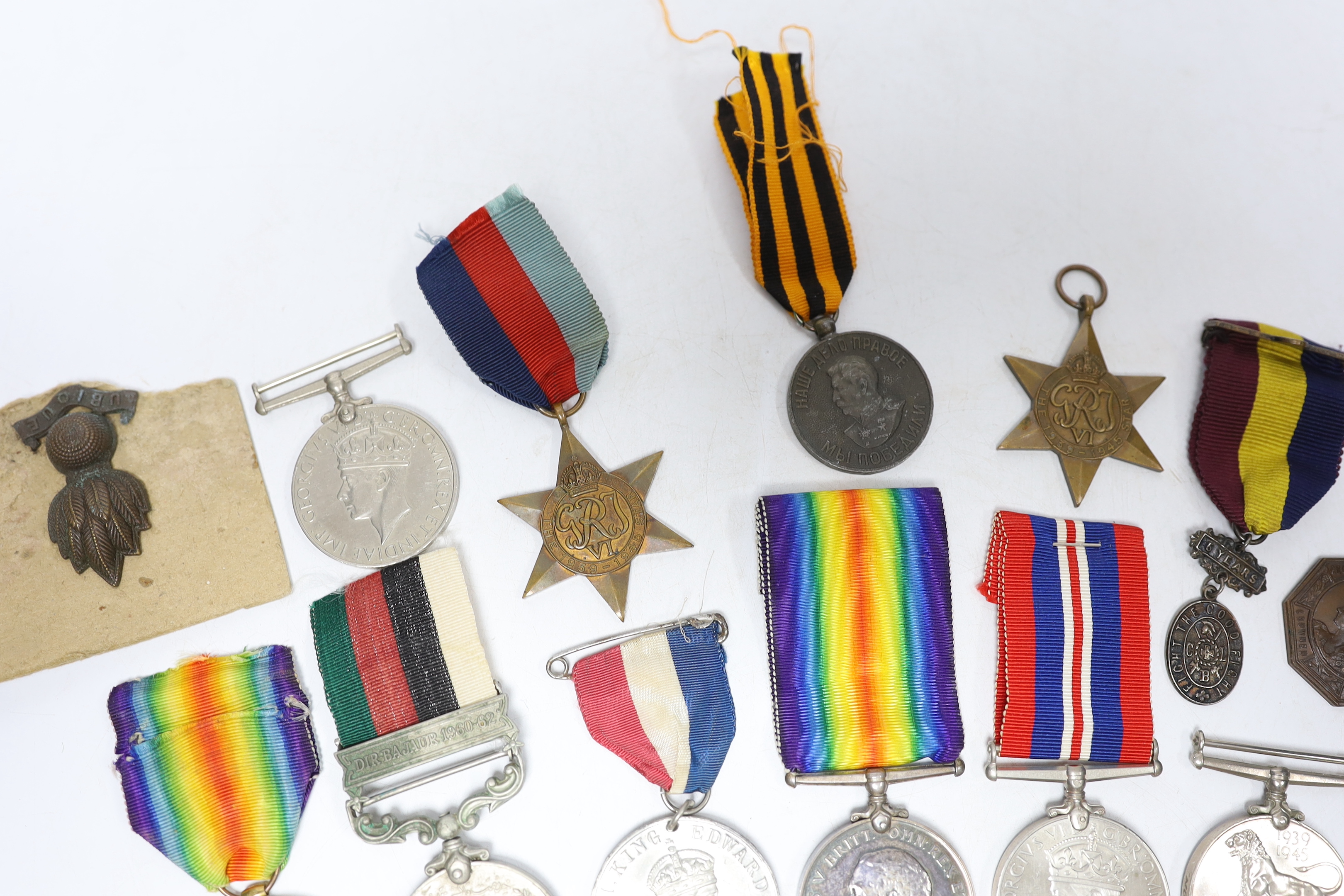Twelve medals including; a British War Medal, a Victory Medal, three 1939-45 War Medals, two 1939-45 - Image 3 of 8