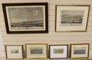 Six 19th century engravings and prints of Brighton view, some hand coloured, including Lamberts a