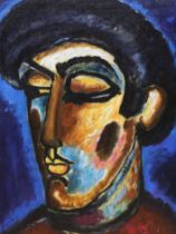 After Alexej Von Jawlensky (1864-1941), oil on board, Study of a head, 46 x 36cm