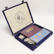 World coins and British commemorative medals, including George IV and Victoria coronation medals,