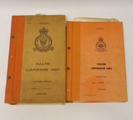 ° ° Two volumes: Vulcan Conversion manuals, 1969 -70