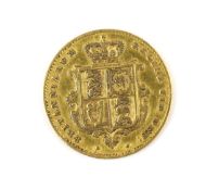 British Gold Coins, Victoria half sovereign 1843, Fine or better (S3859)