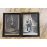Two late 18th century mezzotints comprising The Right Honorable Charles James Fox and William