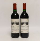 Two bottles of Chateau Canon, Saint- Emilion Grande Cru, 1990