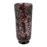 ** ** Vittorio Ferro (1932-2012) A Murano glass Murrine vase, in purple and black, unsigned,