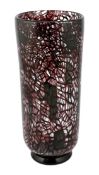 ** ** Vittorio Ferro (1932-2012) A Murano glass Murrine vase, in purple and black, unsigned,