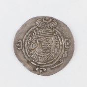 Sasanian Empire, Khusru II, silver drachm, 4.1g, large flan,