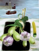 Mary Fedden RA (1915-2012), giclée print, Whitby Harbour, signed in pencil, numbered 84/250, 42 x