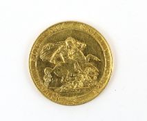 British Gold Coins, George III sovereign, about EF (S3785)