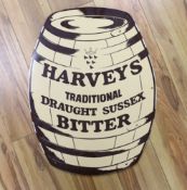 A Harvey’s ‘traditional draught Sussex bitter’ enamel sign, 61cm high
