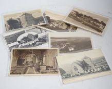 A large quantity of early to mid 20th century postcards of East Sussex towns , all in individual