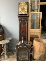 A late 18th / early 19th century chinoiserie lacquer eight day longcase clock, marked Harrington,