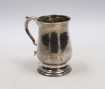 A George III small silver baluster mug, Sutton & Bult, London, 1782, 85mm.