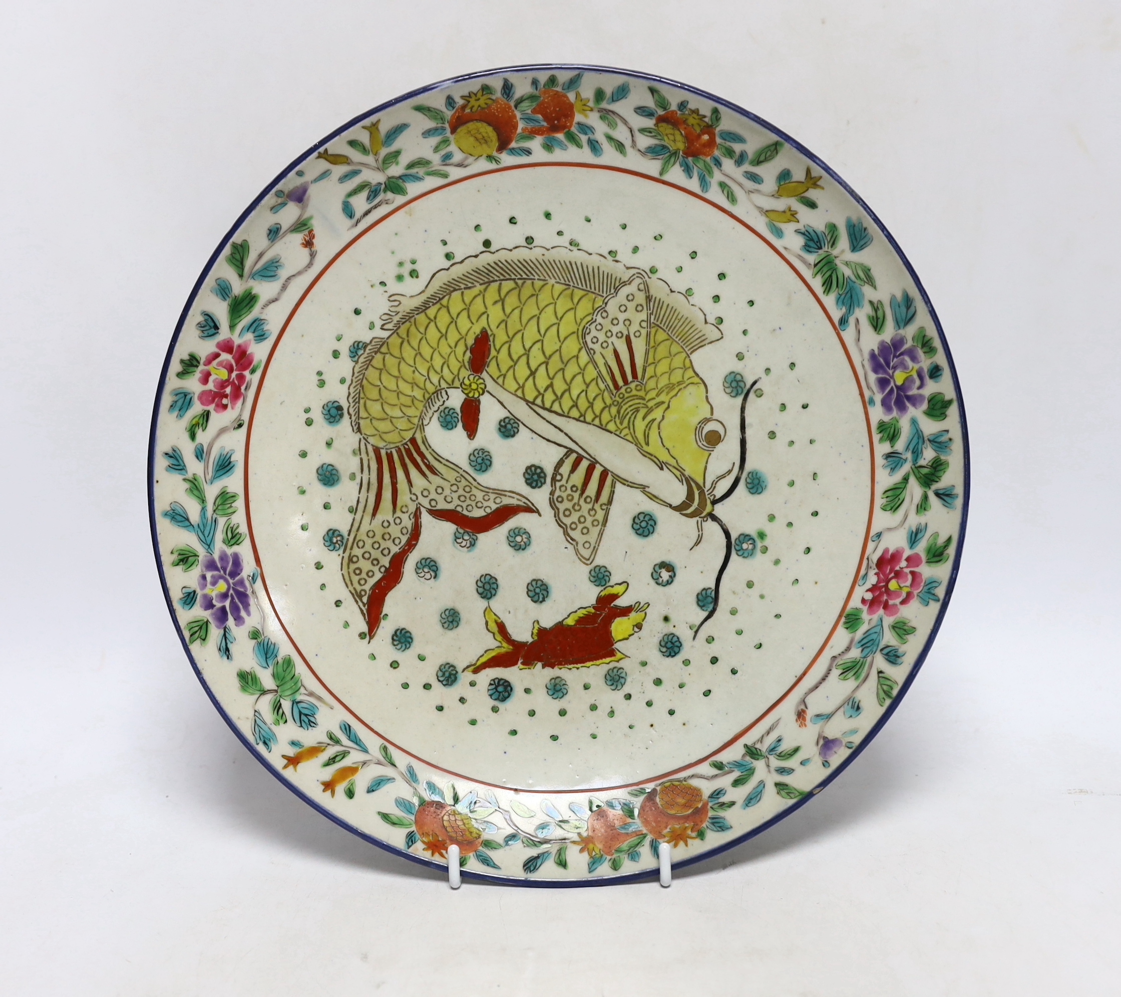 A 19th century Japanese ‘fish’ plate, 31cm