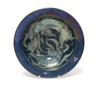 Jonathan Chiswell Jones lustre pottery fish bowl, 27.5cm diameter