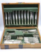 A part canteen of Elizabeth II silver cutlery for six by Gee & Holmes, comprising six each of the