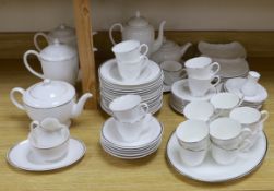 Miscellaneous collection of white bone china tea service (Royal Worcester, Royal Doulton and