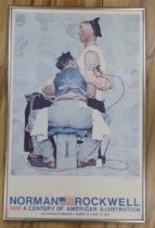 A Norman Rockwell, Century of American Illustration vintage colour poster, The Brooklyn Museum,