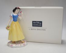 Six boxed Royal Doulton Disney Princess figures; Cinderella, Snow White, Belle, Sleeping Beauty,