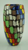 ** ** Vittorio Ferro (1932-2012) A Murano glass Murrine vase, with a multicoloured spiral design,