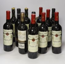 12 various bottles of Rioja: one bottle of 2004 Bodegas Primacia Rioja and five bottles of Bodegas