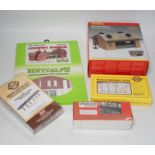 A collection of boxed and unconstructed 00 and HO Gauge model railway kits and trackside