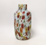** ** Vittorio Ferro (1932-2012) A Murano glass Murrine vase, with polychrome flower head