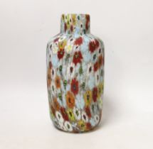 ** ** Vittorio Ferro (1932-2012) A Murano glass Murrine vase, with polychrome flower head