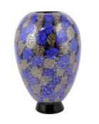 ** ** Vittorio Ferro (1932-2012) for Fratelli Pagnin. A Murano glass Murrine vase, in blue and grey,