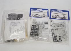 A collection of unmade, 4mm scale 00 gauge model, railway kits, and lineside accessories,