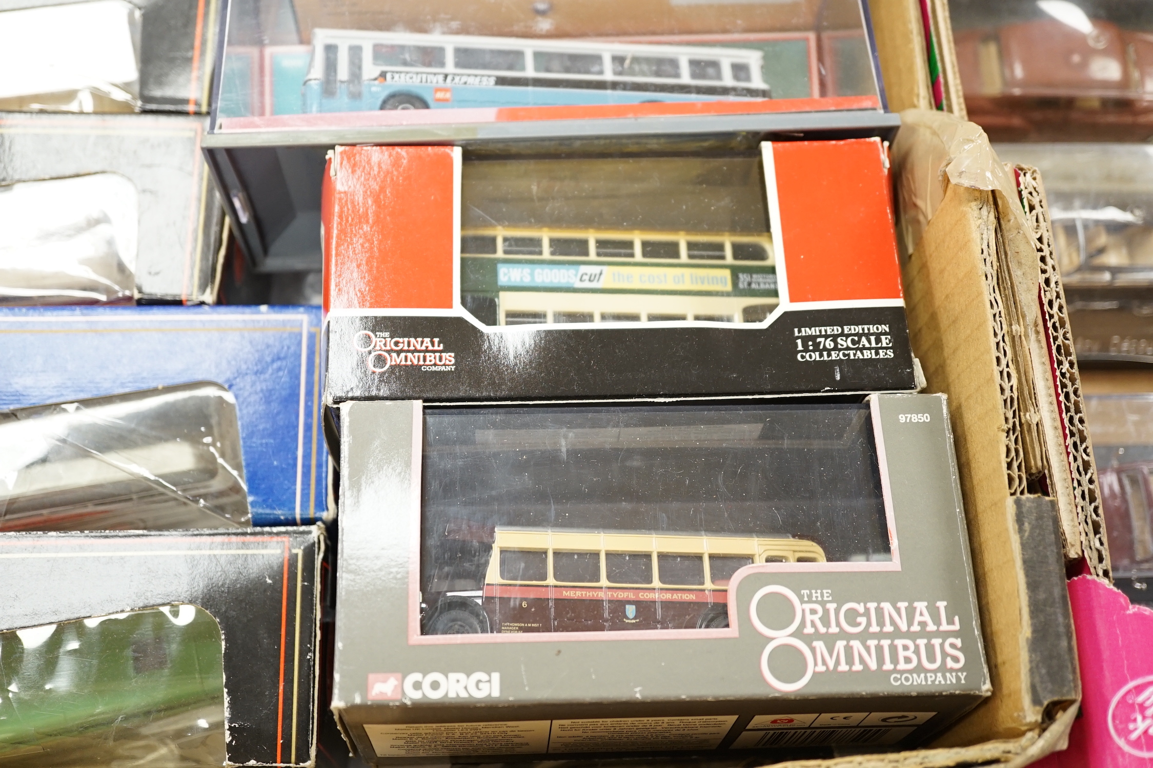 Twenty boxed EFE, Corgi OOC etc. buses and coaches, operators include Merthyr Tydfil, Ribble, - Image 13 of 14