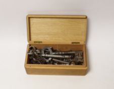 A box of assorted Odell and other keys