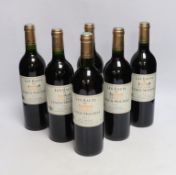Six bottles of Haut Medoc 2001, Les Hauts de Lynch-Moussas, wine
