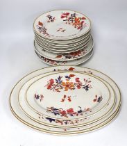 Flight, Barr & Barr Worcester part dinner service, early 19th century, comprising serving dishes,