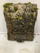 A 19th century carved stone armorial, width 40cm, height 54cm