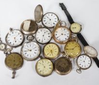 A lady's marcasite set wrist watch, a 935 standard wrist watch and a small quantity of assorted