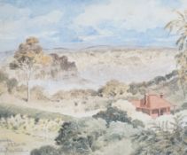 Stanley Mylius (19th/20th century), three watercolours, Australian landscapes, including Katoomba,