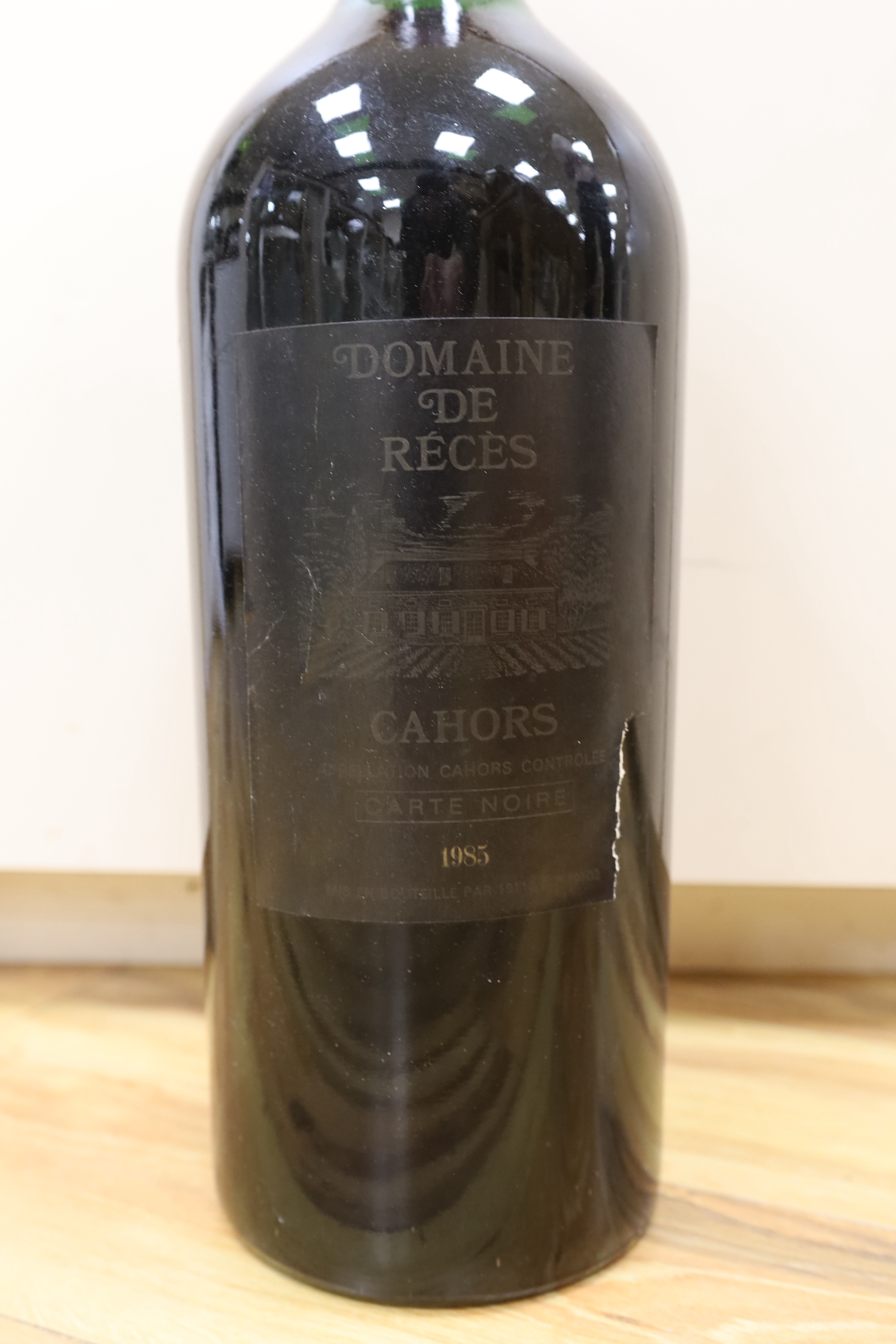 A cased six litre bottle of 1989 Cahors, Demaine de Reces, wine - Image 2 of 3