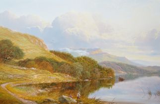 Andrew Grant Kurtis (20th century), oil on canvas, Scottish Highland scene, signed, 50 x 75cm