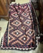 A Kilim polychrome flatweave rug, 196 x 160cm