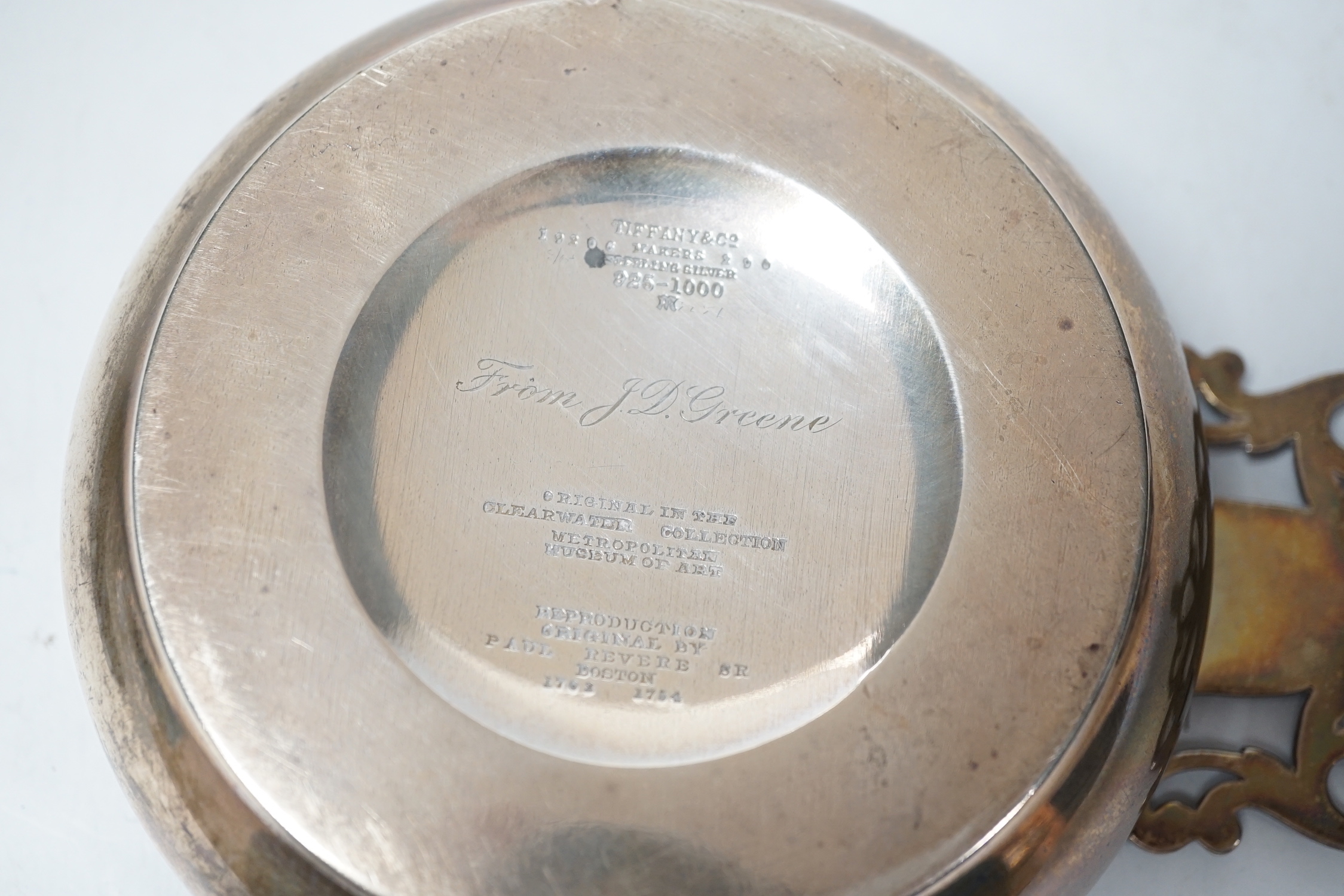 A Tiffany & Co sterling bleeding bowl, a replica of the original in the Clearwater Collection by - Image 4 of 4