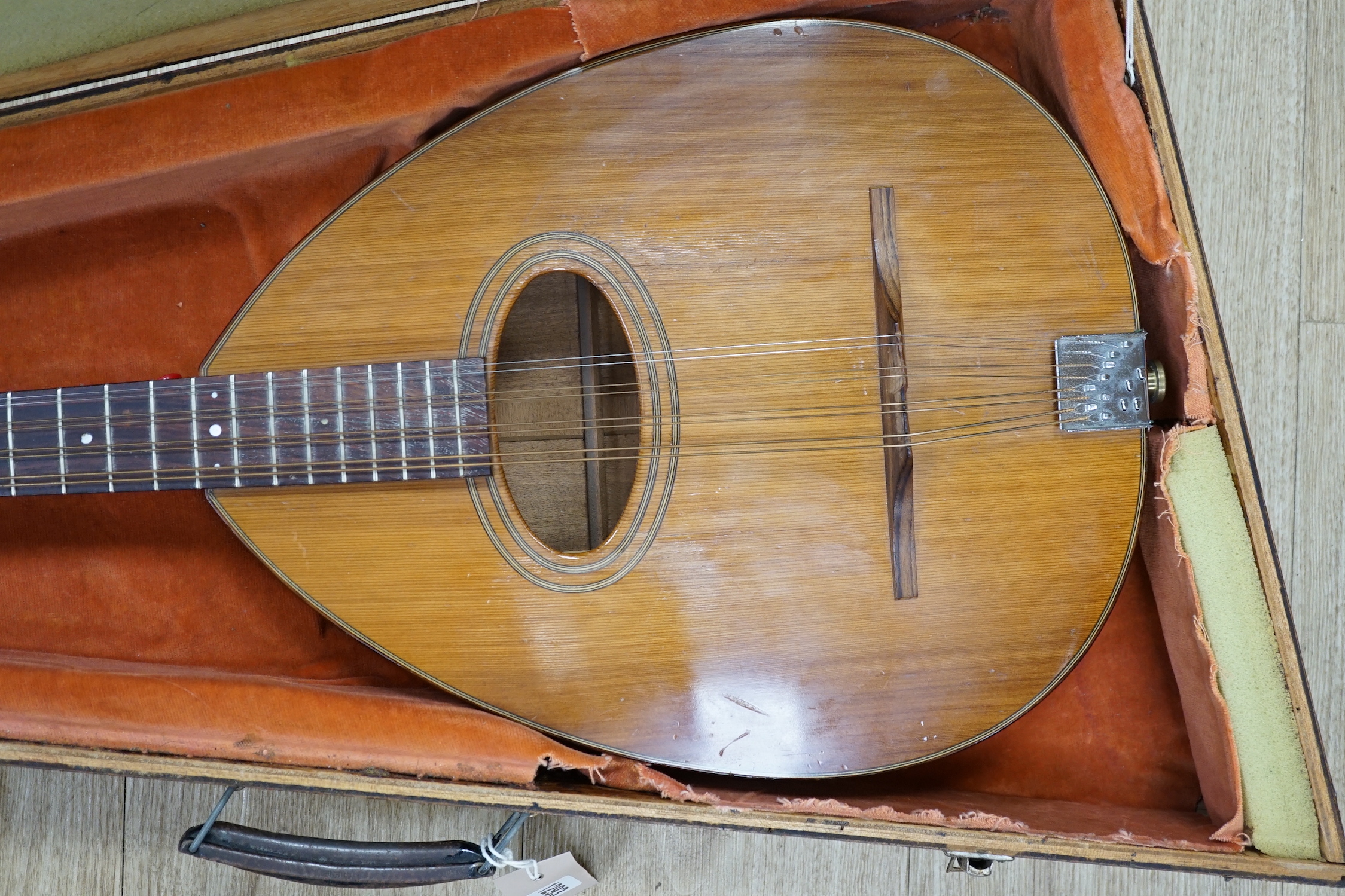 A cased Fylde Octave mandola, sapele back, cedar soundboard, length of body 39cm, overall - Image 2 of 5