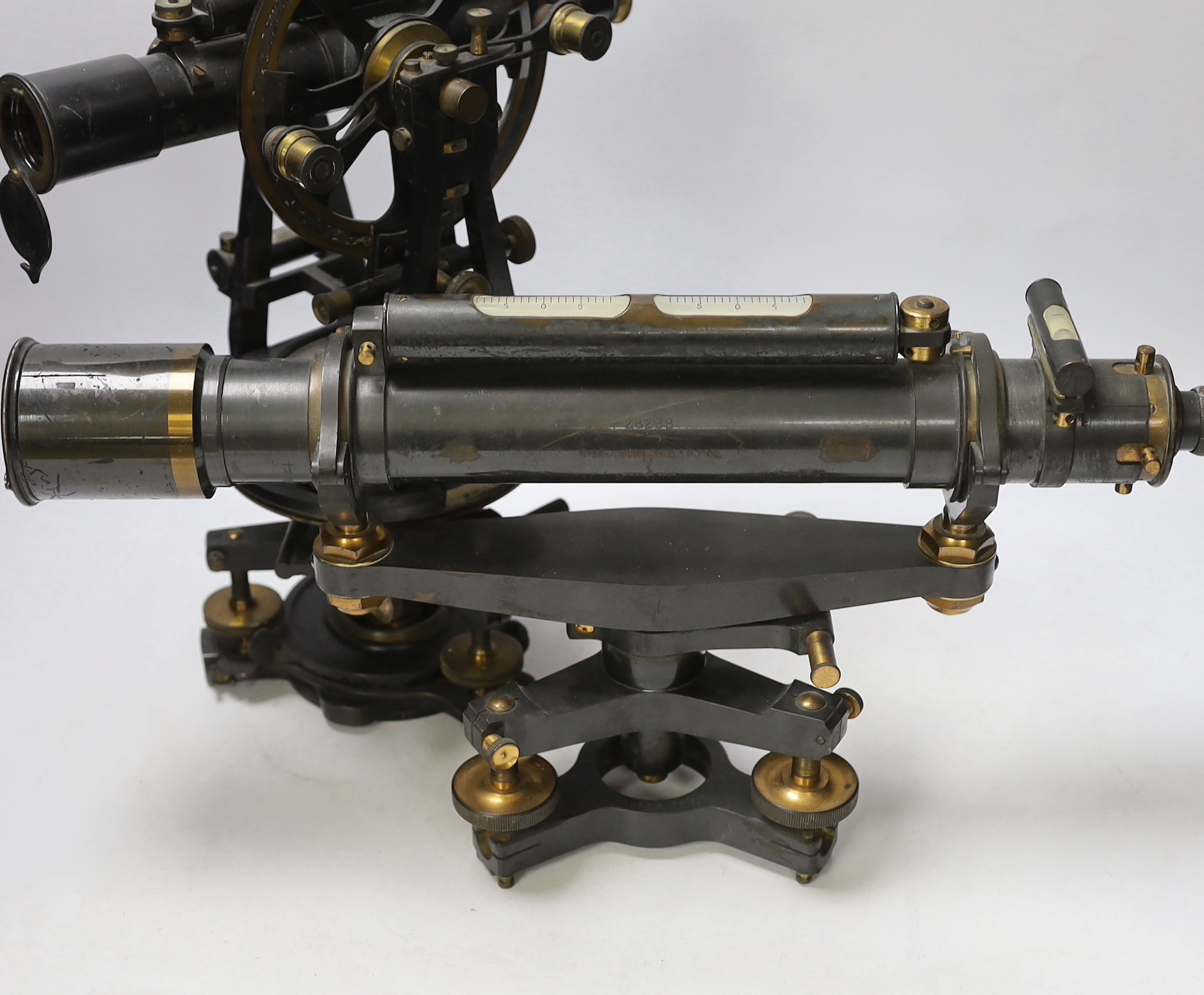 An early 20th century micrometer theodolite by Heath & Co. ‘Hezzanith’, Crawford, London, and an - Image 2 of 5