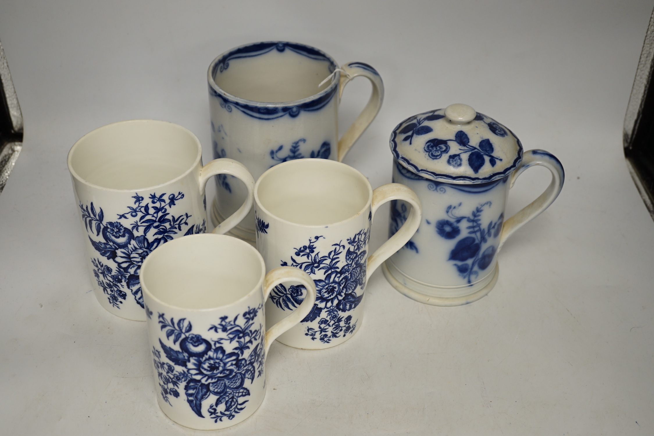 Three Coalport pine cone pattern graduated mugs and two pottery mugs (5) - Image 2 of 7